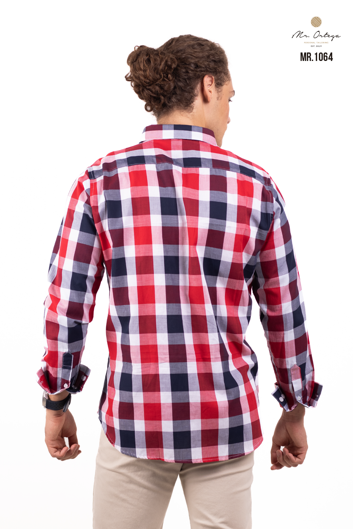 CAMISA CUADROS BLANCO / MARINO Y ROJO
