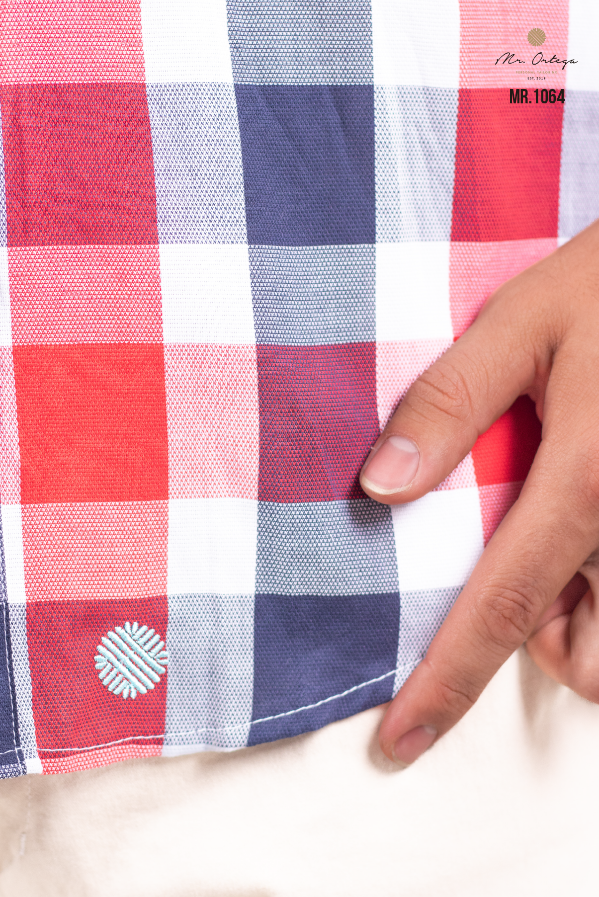 CAMISA CUADROS BLANCO / MARINO Y ROJO