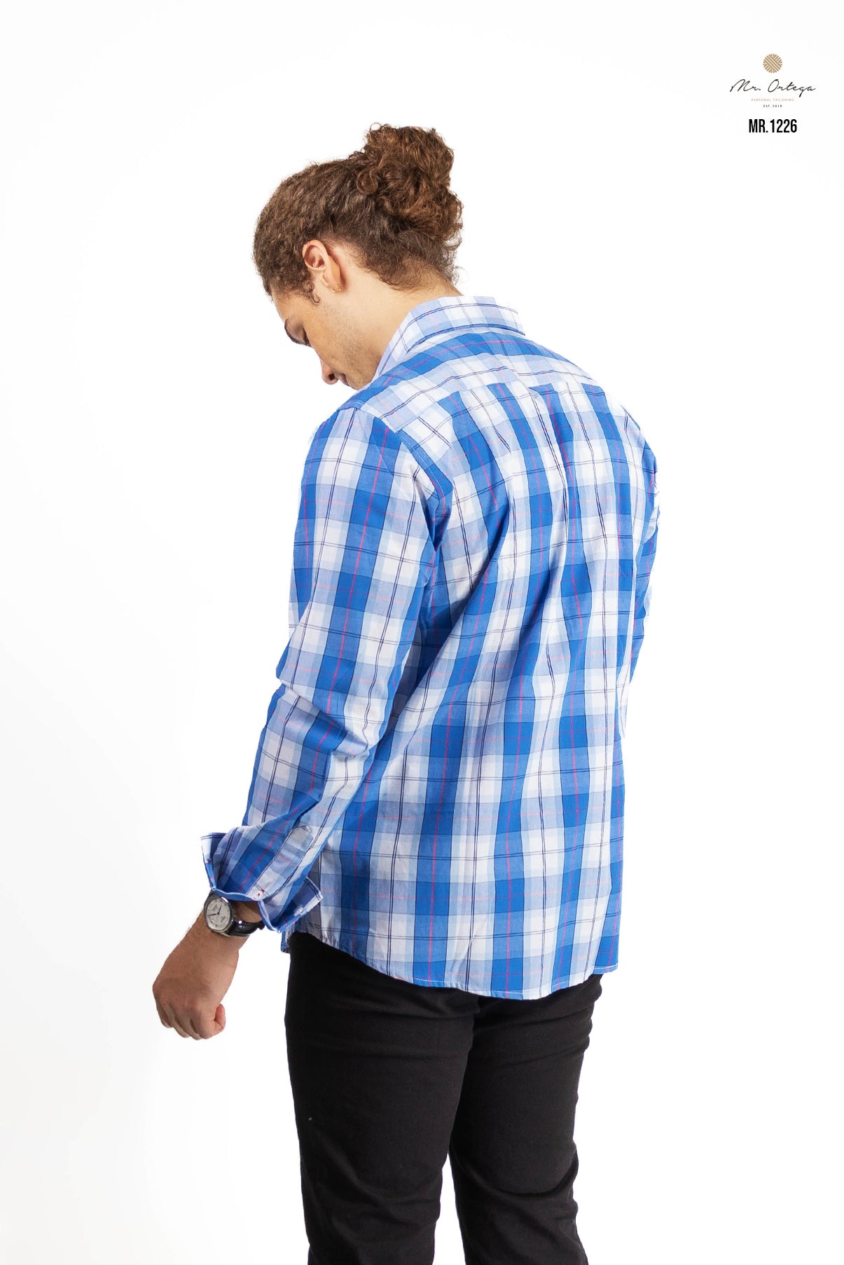 CAMISA CUADROS BLANCO / AZUL