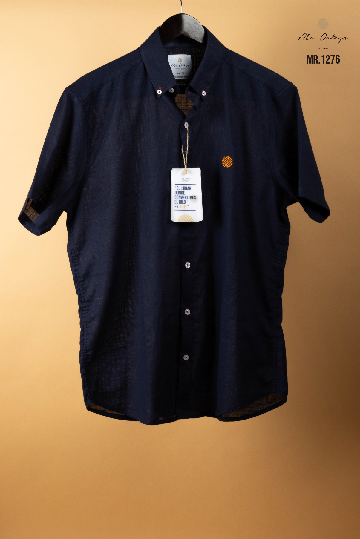 CAMISA LISA MARINO MANGA CORTA