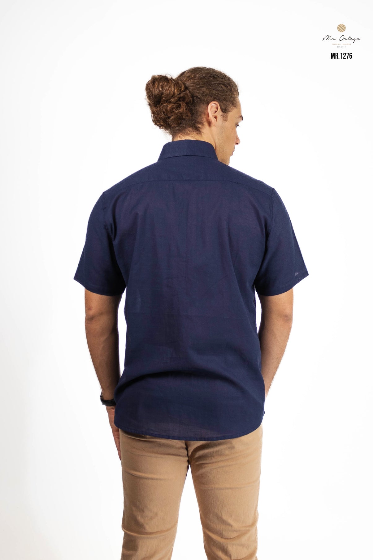 CAMISA LISA MARINO MANGA CORTA