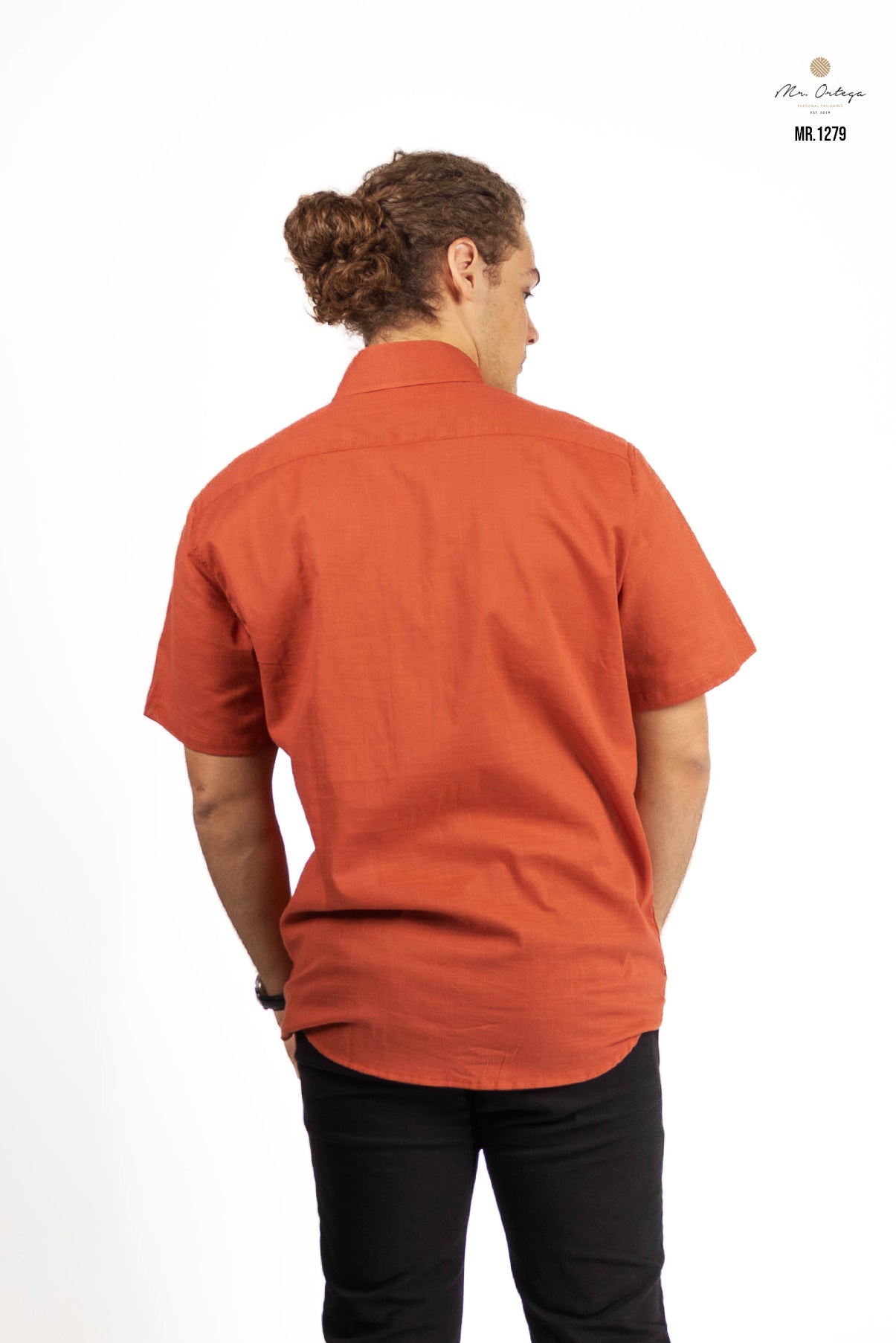 CAMISA LISA LADRILLO MC