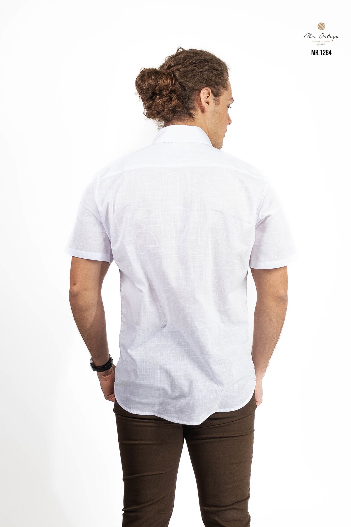 CAMISA LISA BLANCO MANGA CORTA