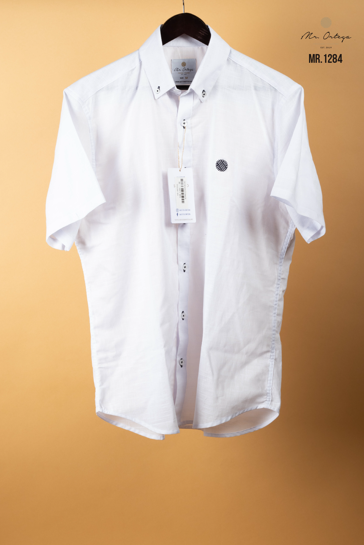 CAMISA LISA BLANCO MANGA CORTA