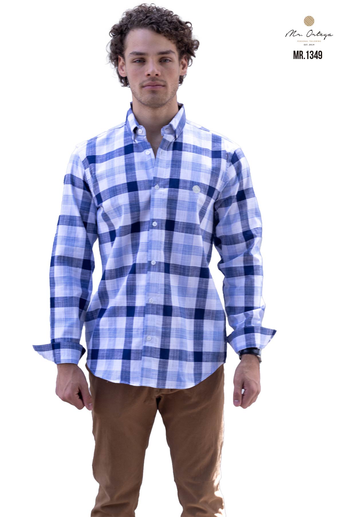 CAMISA CUADROS AZUL MARINO, AZUL CLARO Y BLANCO