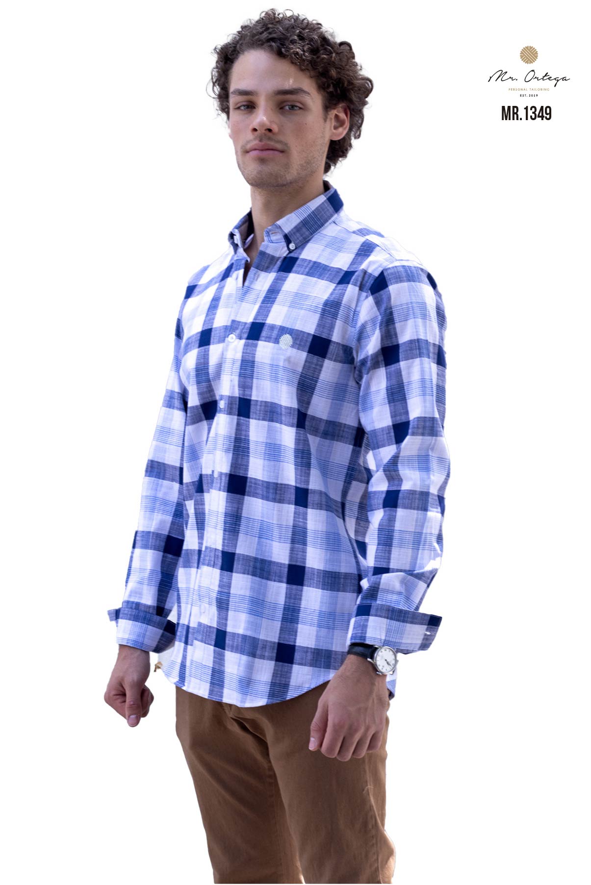 CAMISA CUADROS AZUL MARINO, AZUL CLARO Y BLANCO