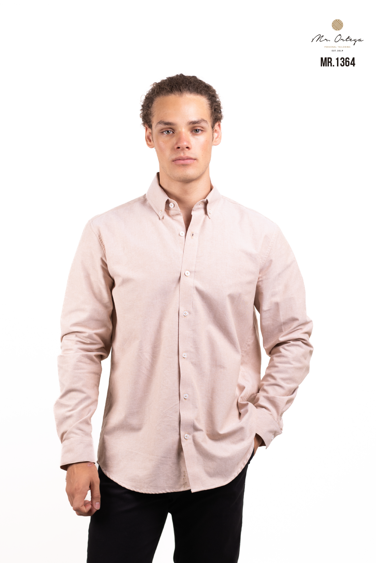 CAMISA LISA MARRÓN CLARO