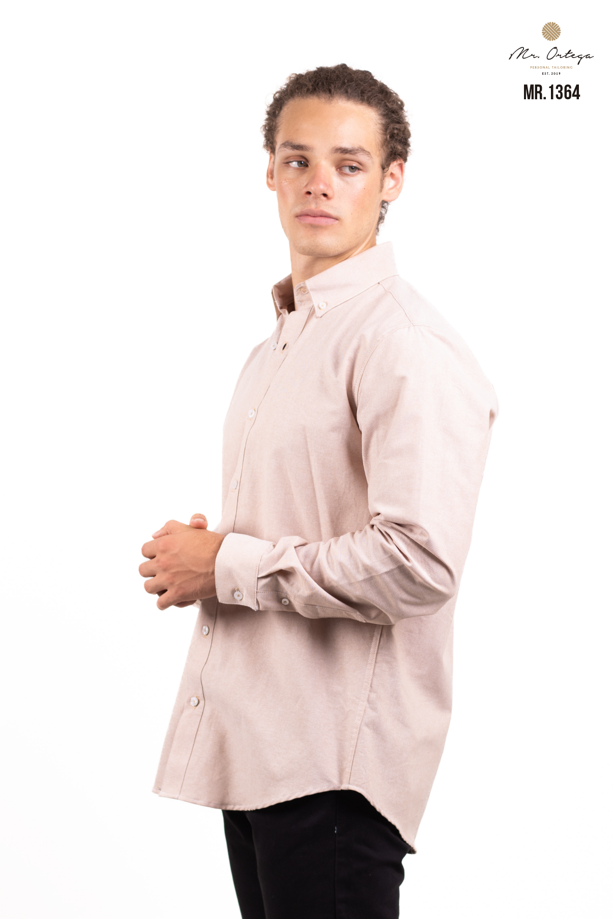 CAMISA LISA MARRÓN CLARO