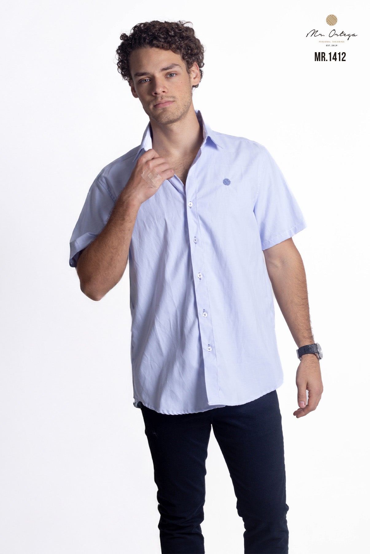 CAMISA LISA AZUL CIELO