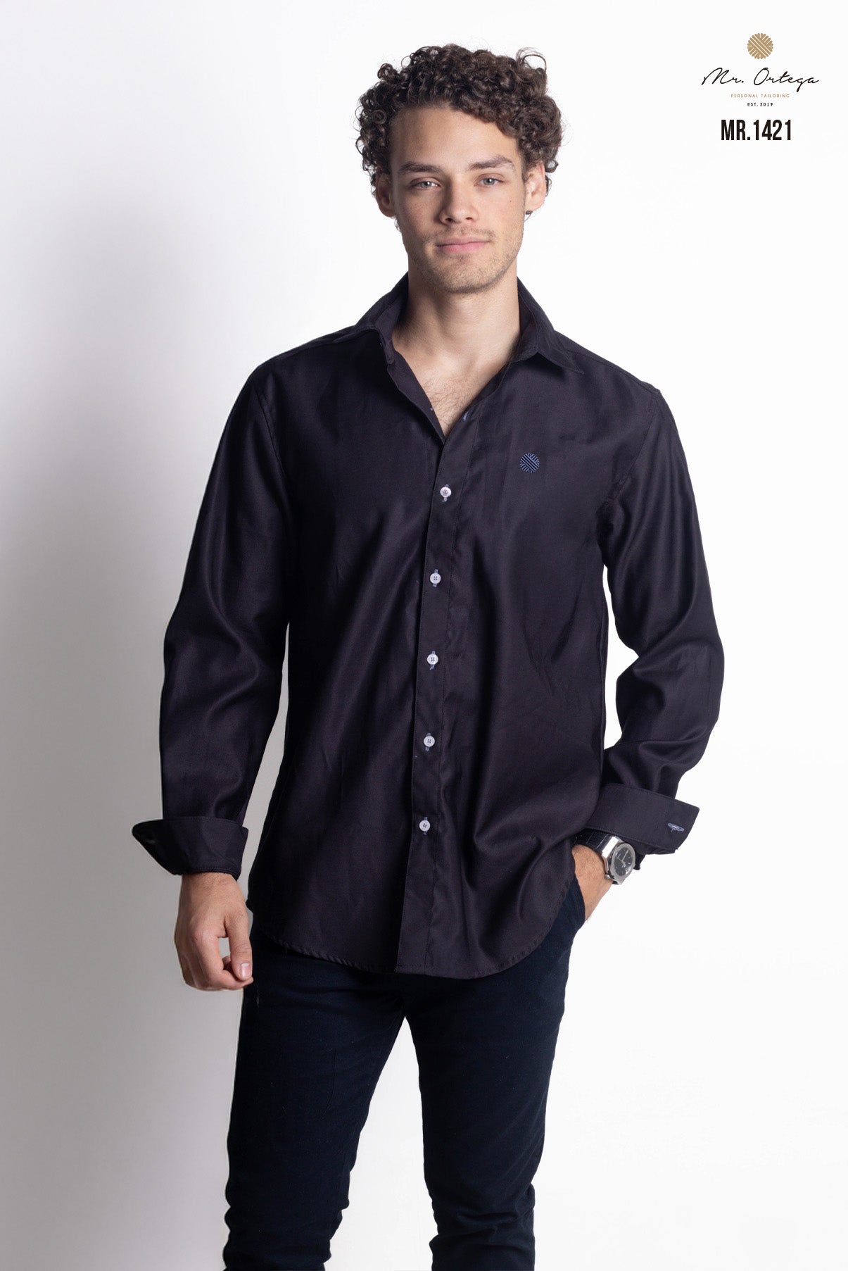 CAMISA NEGRO LISA