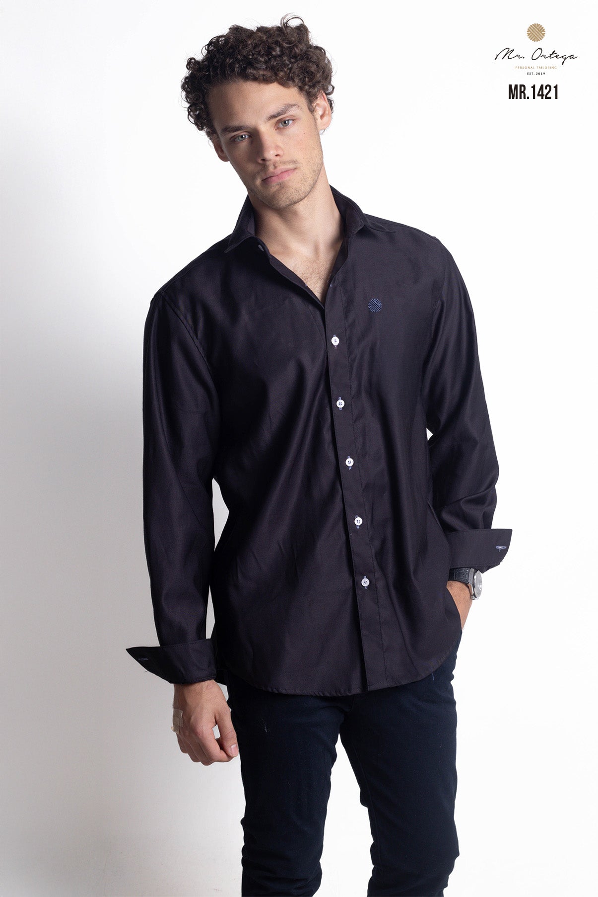 CAMISA NEGRO LISA