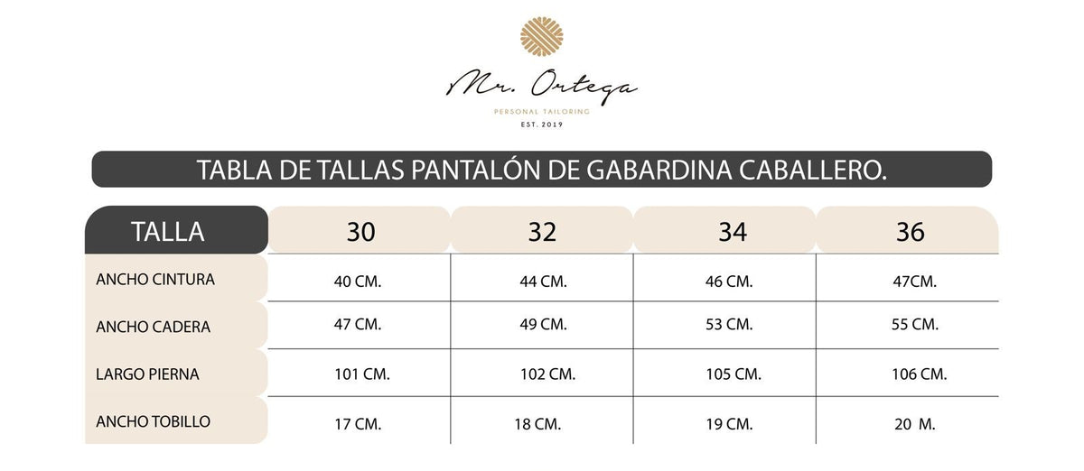 PANTALON DE GABARDINA CAMELLO