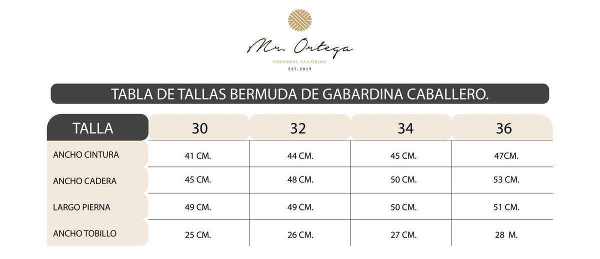 BERMUDA DE GABARDINA BEIGE