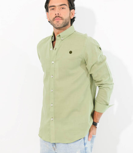 CAMISA VERDE OLIVO LISA