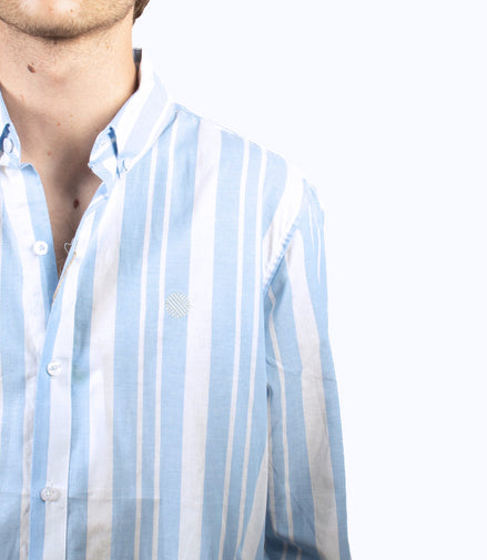 CAMISA RAYAS AZUL CLARO Y BLANCO