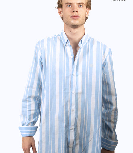 CAMISA RAYAS AZUL CLARO Y BLANCO