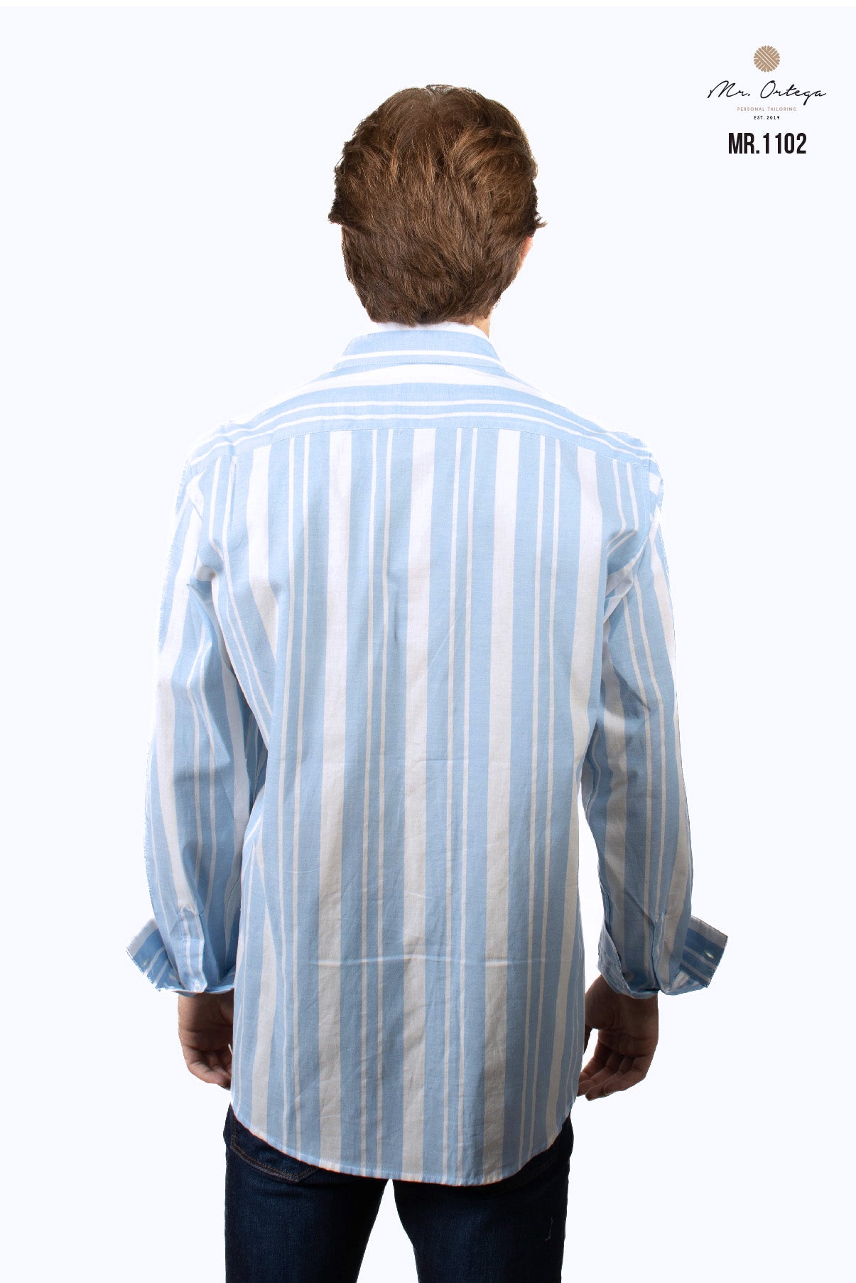 CAMISA RAYAS AZUL CLARO Y BLANCO