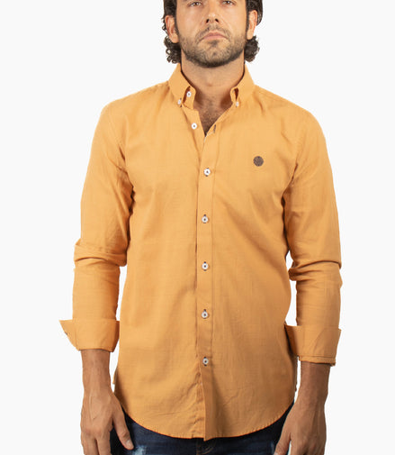 CAMISA OCRE LISA