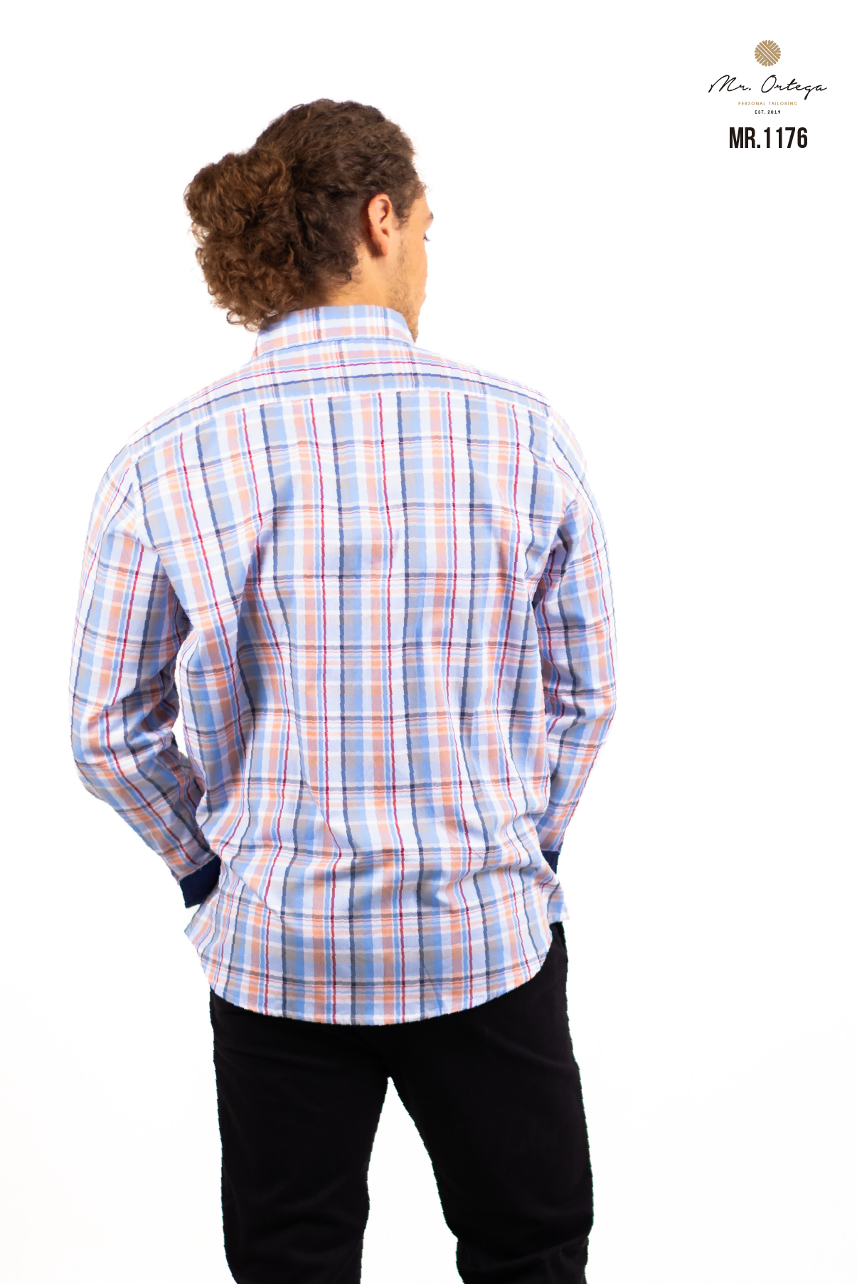 CAMISA CUADROS AZUL CLARO / ROJO Y CORAL CLARO
