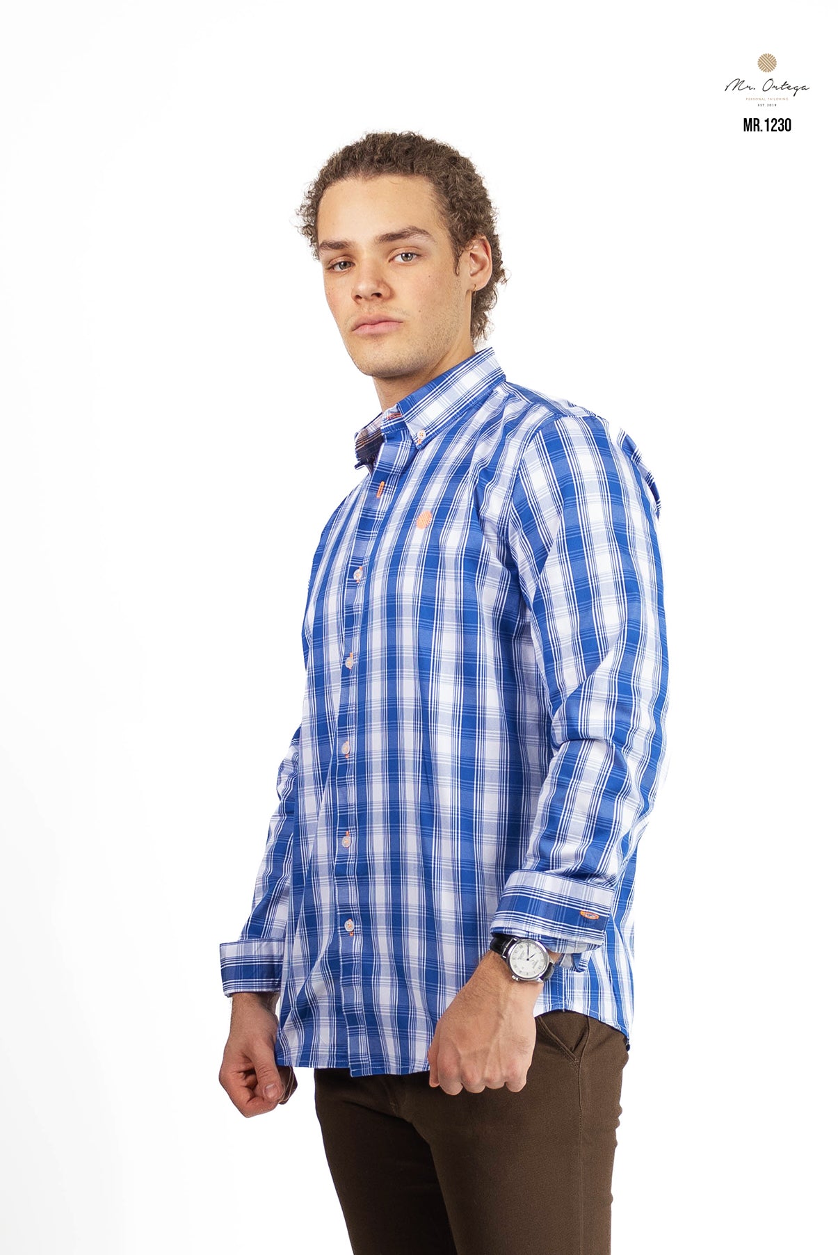 CAMISA CUADROS BLANCO / AZUL