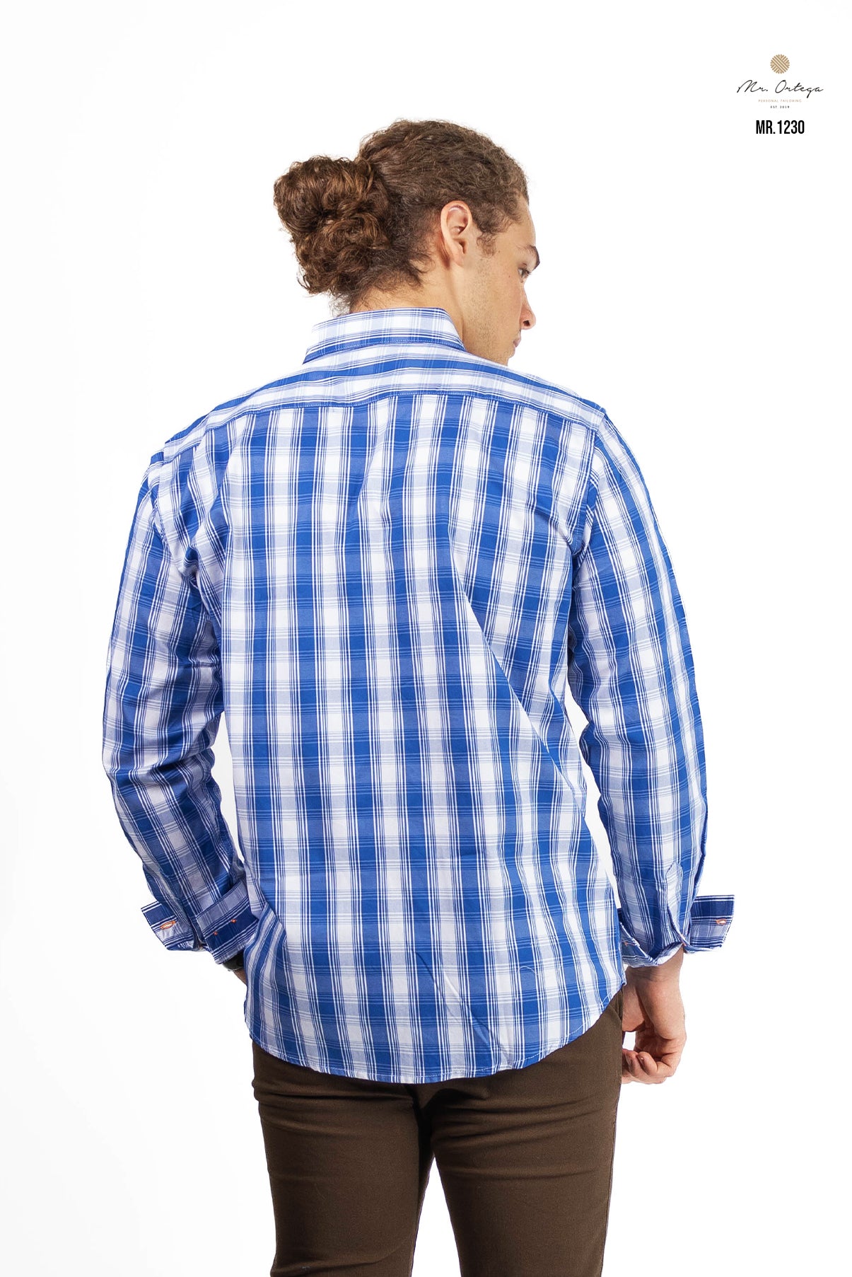 CAMISA CUADROS BLANCO / AZUL