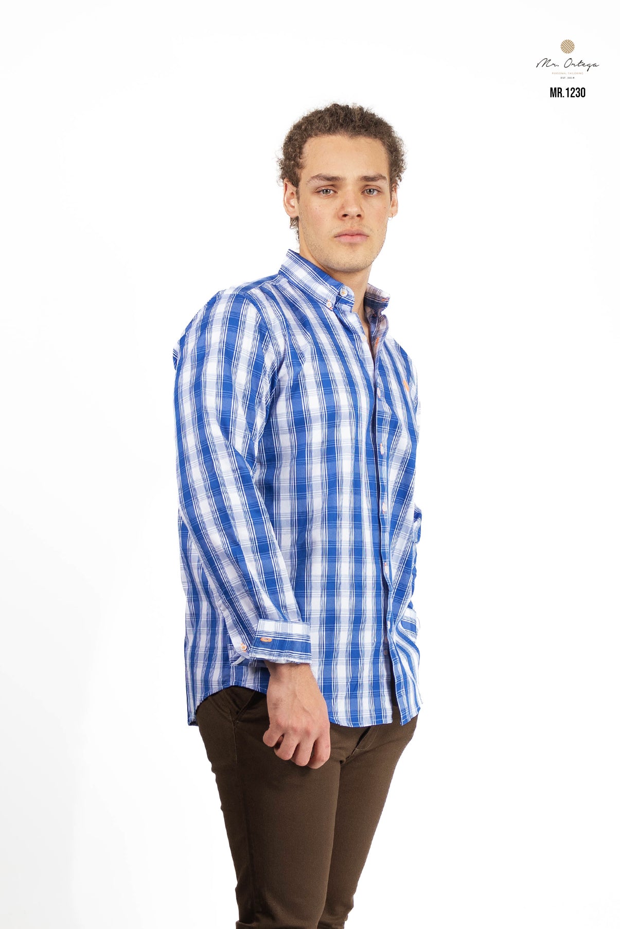 CAMISA CUADROS BLANCO / AZUL