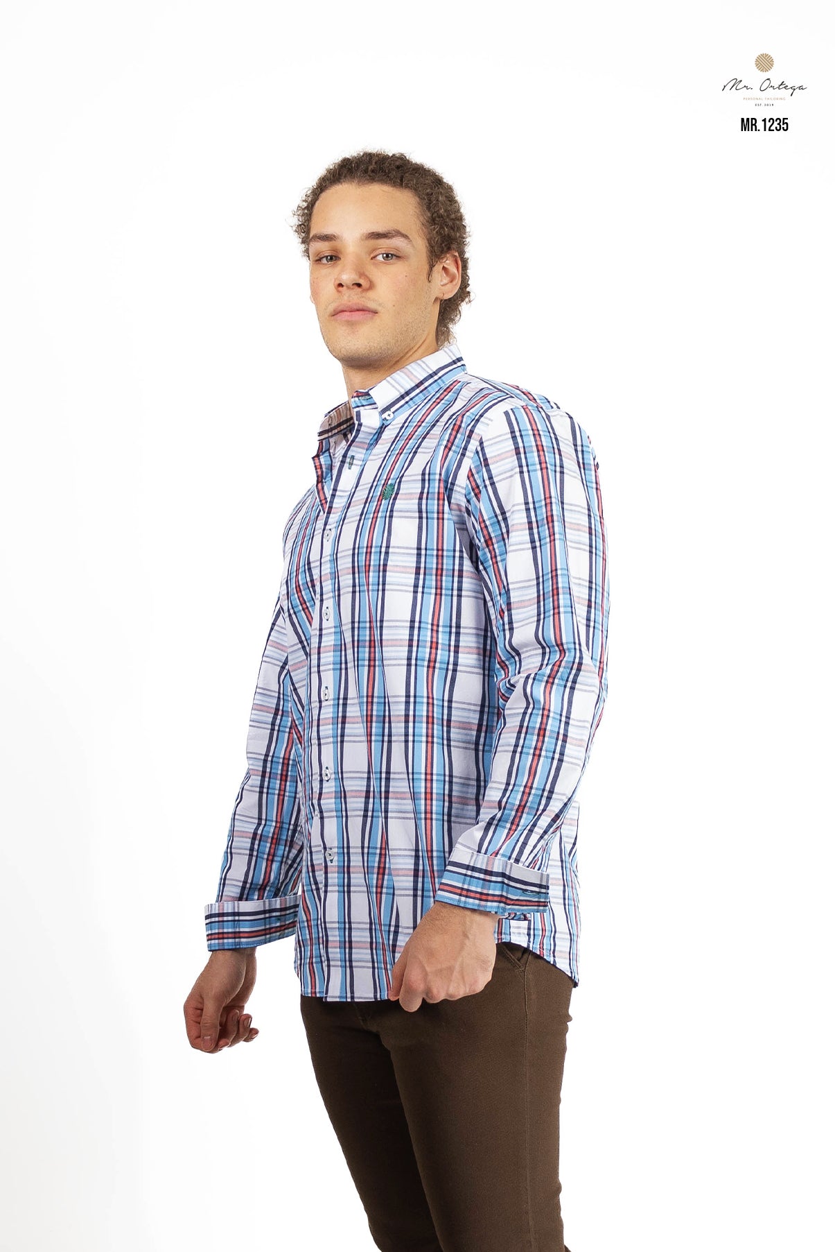 CAMISA CUADROS BLANCO / AZUL Y ROJO