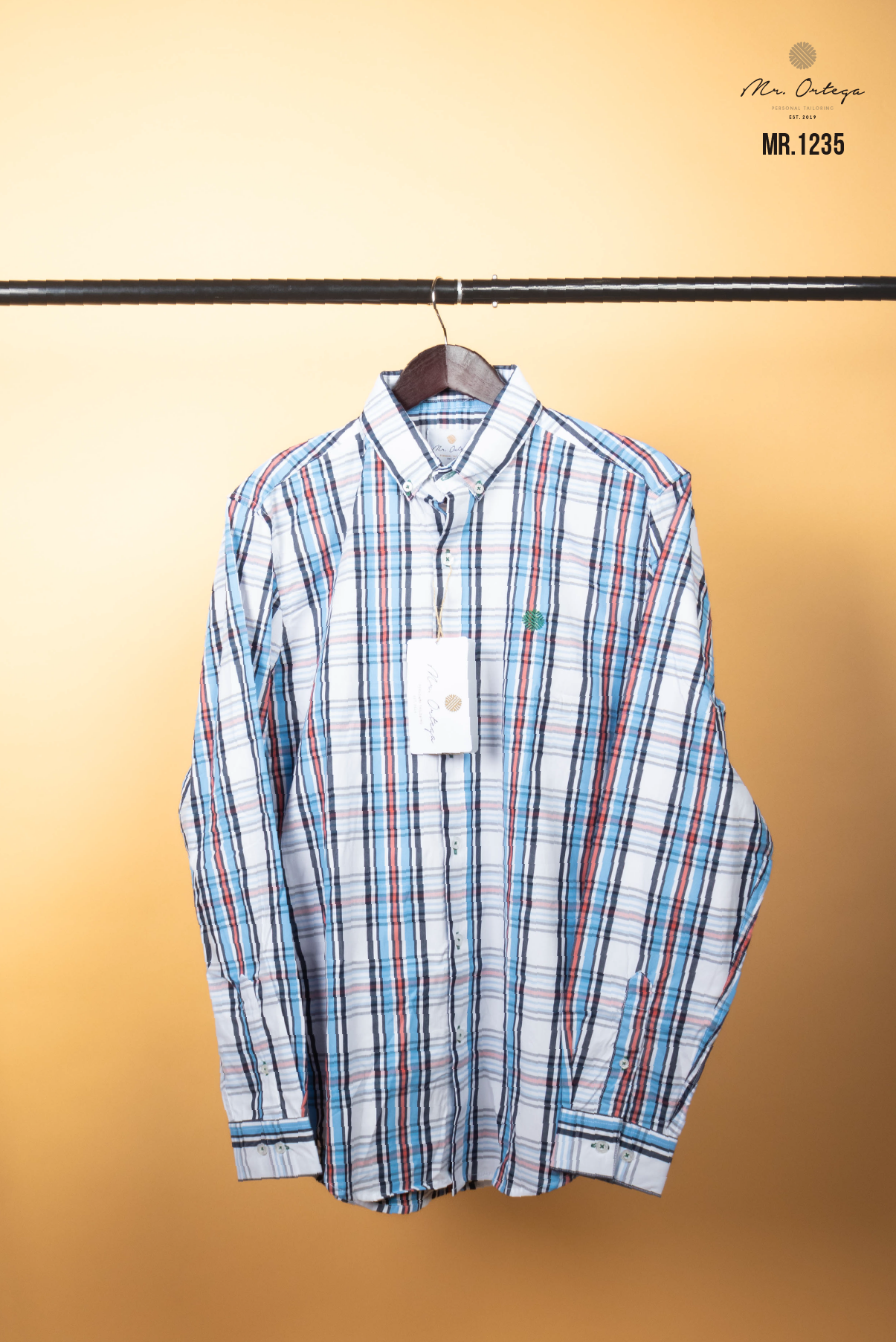 CAMISA CUADROS BLANCO / AZUL Y ROJO