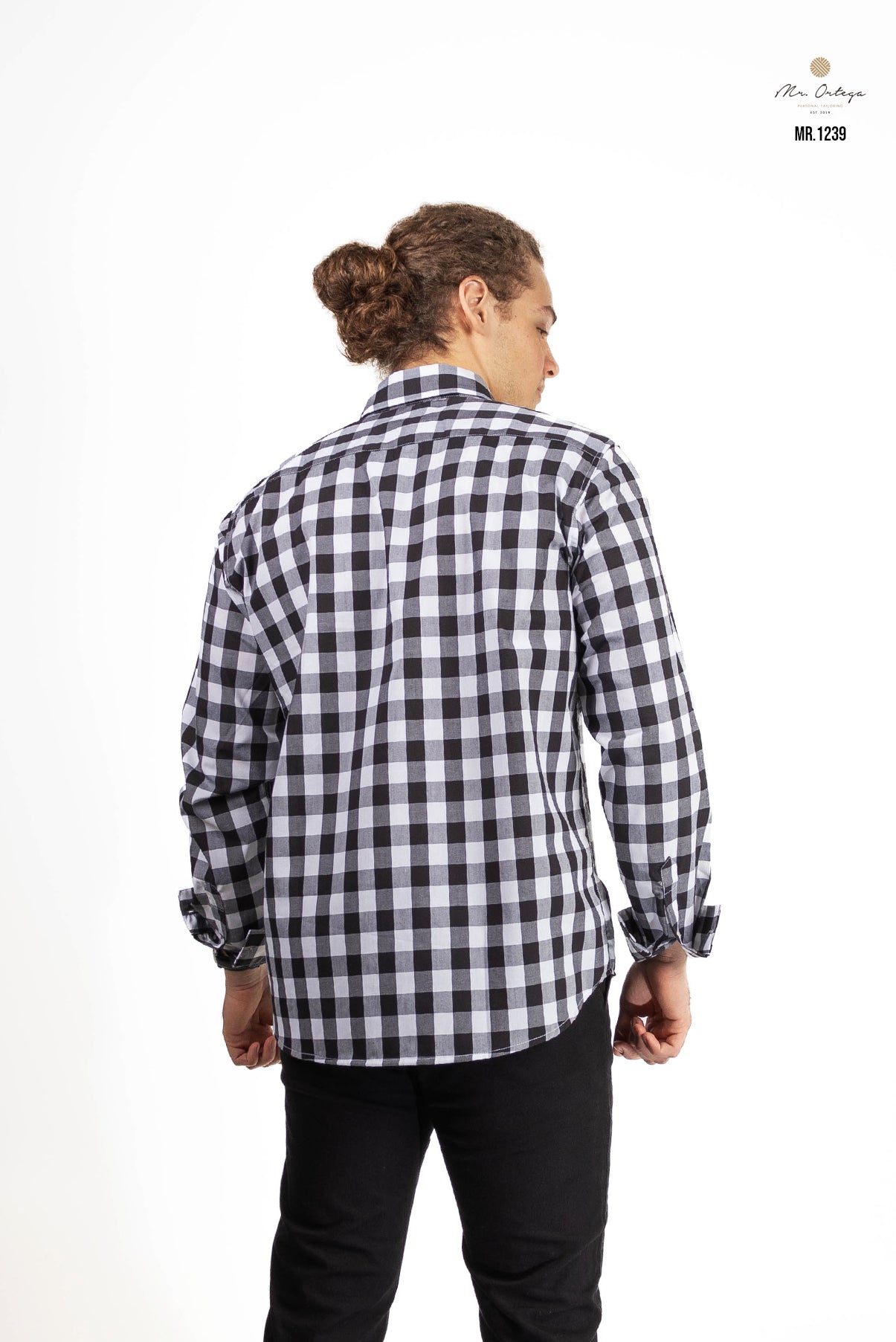 CAMISA CUADROS NEGRO Y BLANCO