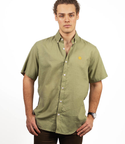 CAMISA VERDE CLARO MANGA CORTA