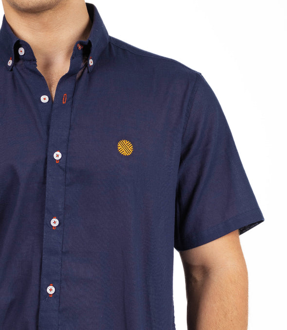 CAMISA LISA MARINO MANGA CORTA