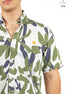 CAMISA BLANCA ESTAMPADO VERDE / AZUL MARINO
