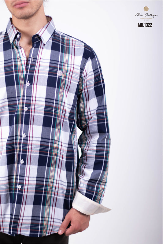 CAMISAS CUADROS AZUL, BLANCO, TINTO, VERDE