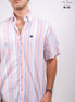 CAMISA RAYAS AZUL, CORAL Y BLANCO