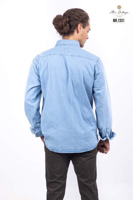 CAMISA LISA AZUL INDIGO