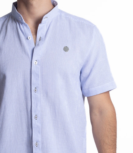 CAMISA AZUL CLARO Y BLANCO