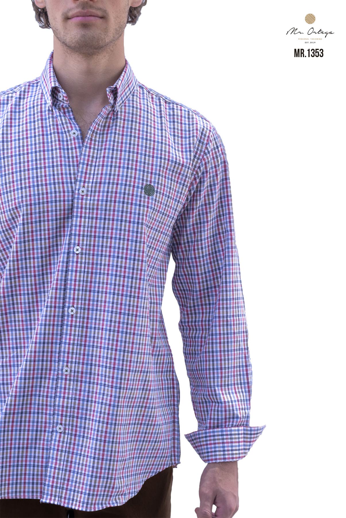CAMISA CUADROS AZUL, BLANCO, ROJO, VERDE, AMARILLO Y NARANJA