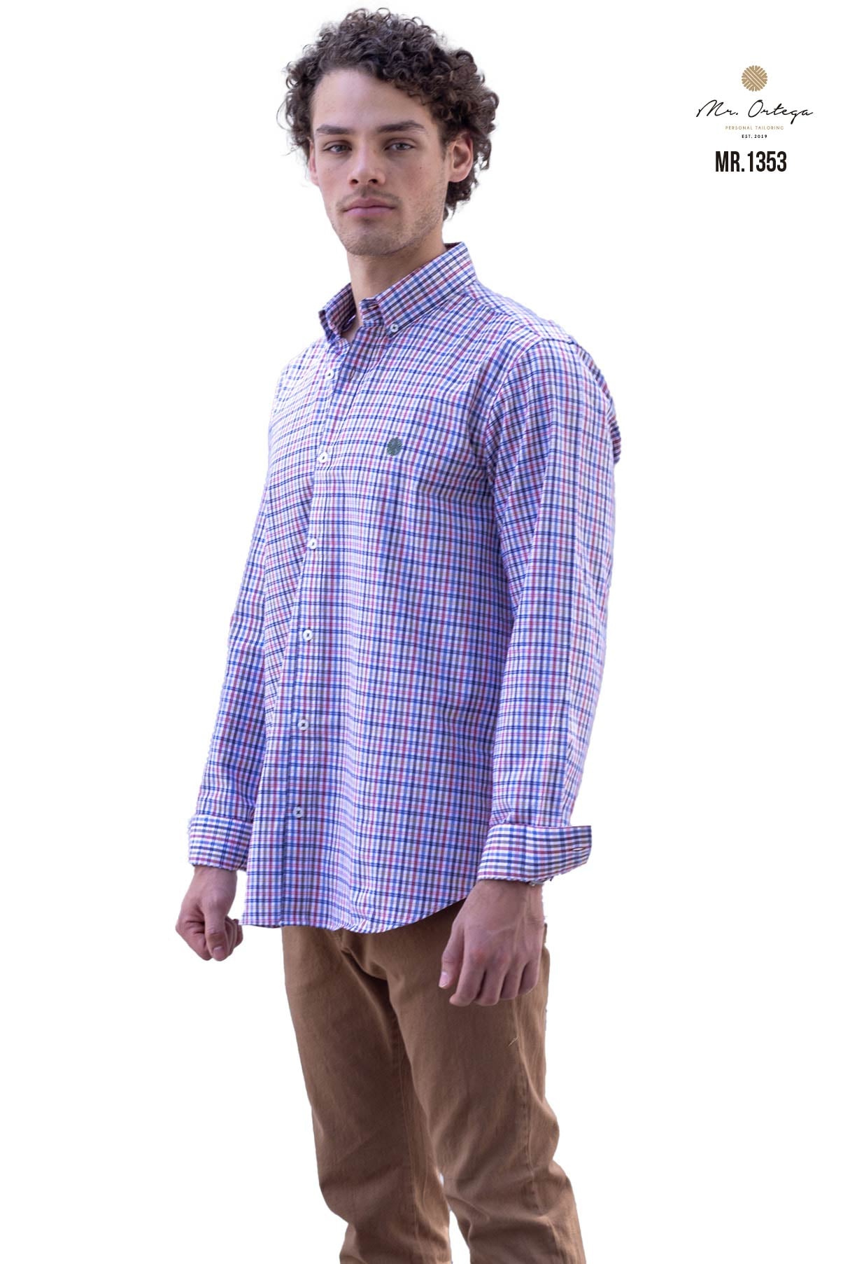 CAMISA CUADROS AZUL, BLANCO, ROJO, VERDE, AMARILLO Y NARANJA