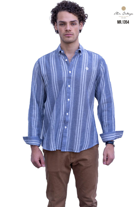 CAMISA RAYAS NEGRO Y BLANCO