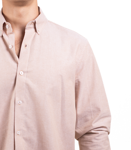CAMISA LISA MARRÓN CLARO