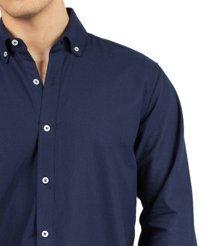 CAMISA LISA AZUL MARINO