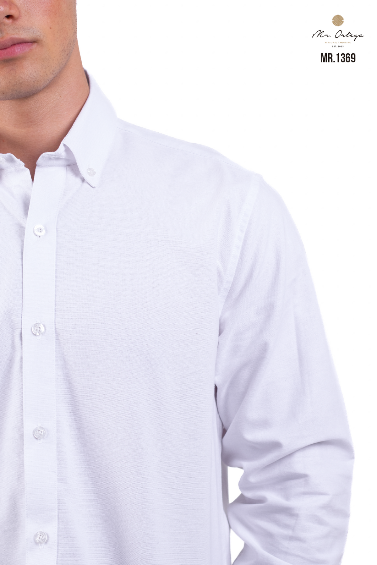 CAMISA LISA BLANCA MANGA LARGA