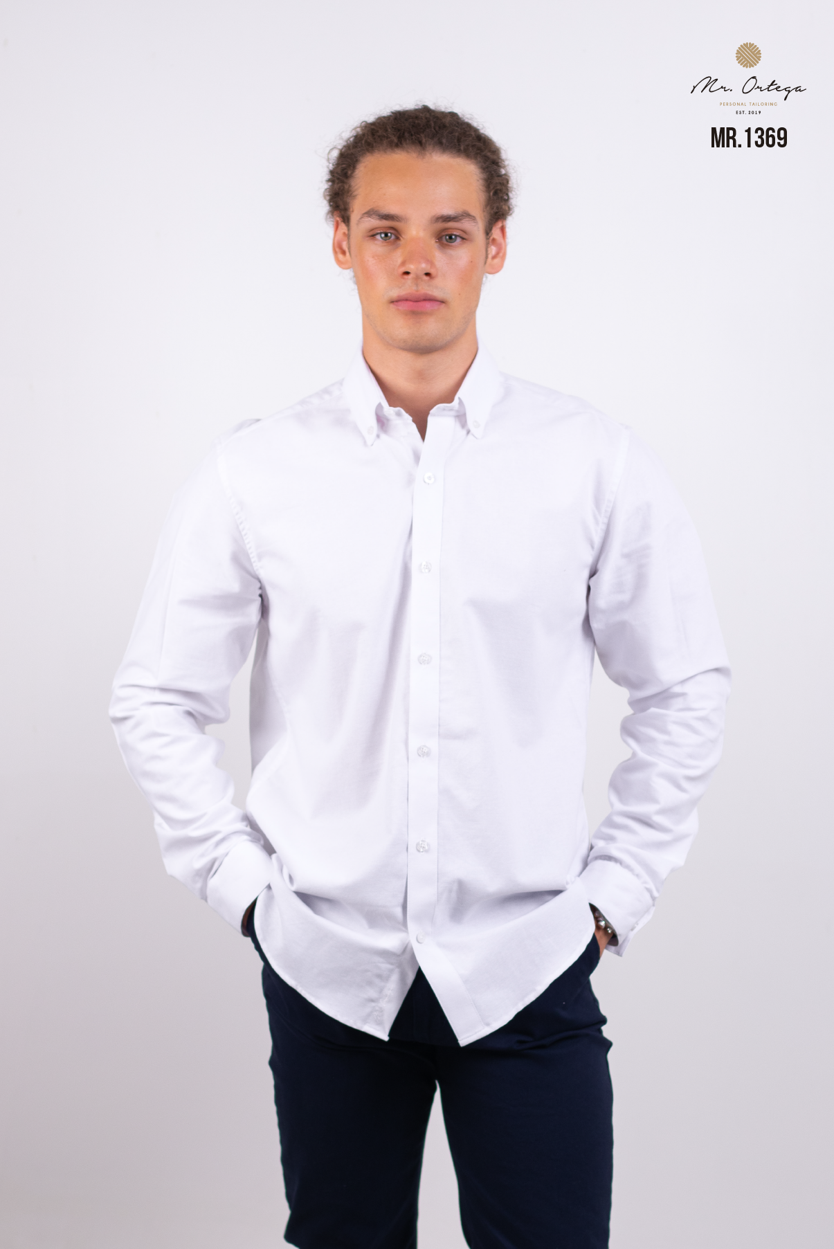 CAMISA LISA BLANCA MANGA LARGA