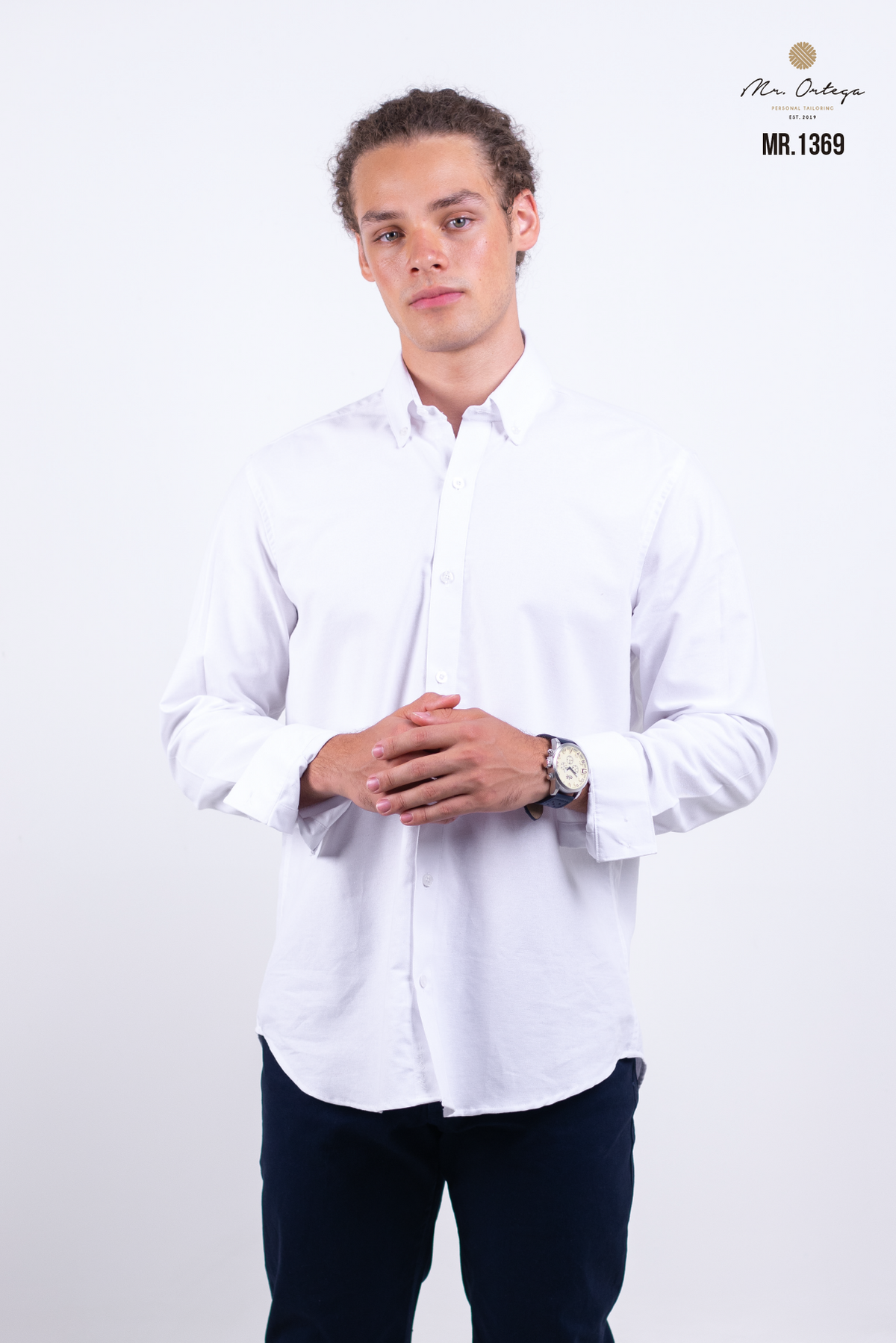 CAMISA LISA BLANCA MANGA LARGA