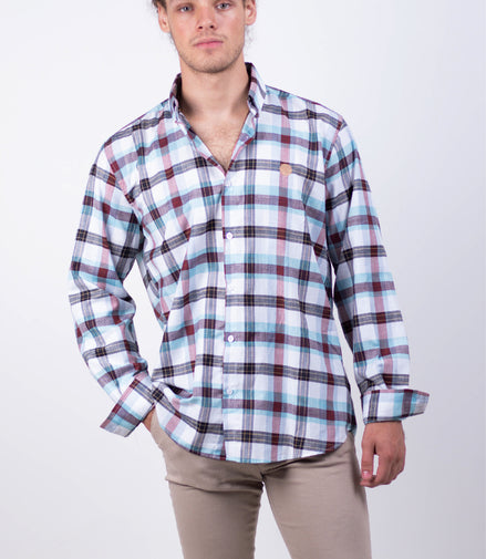 CAMISA CUADROS BLANCO / ROJO / AZUL / TINTO