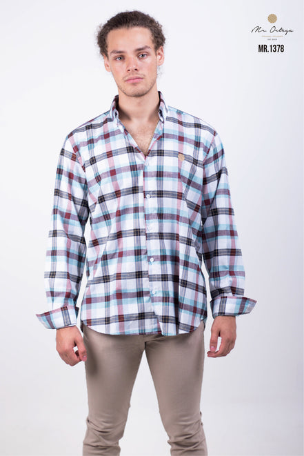 CAMISA CUADROS BLANCO / ROJO / AZUL / TINTO