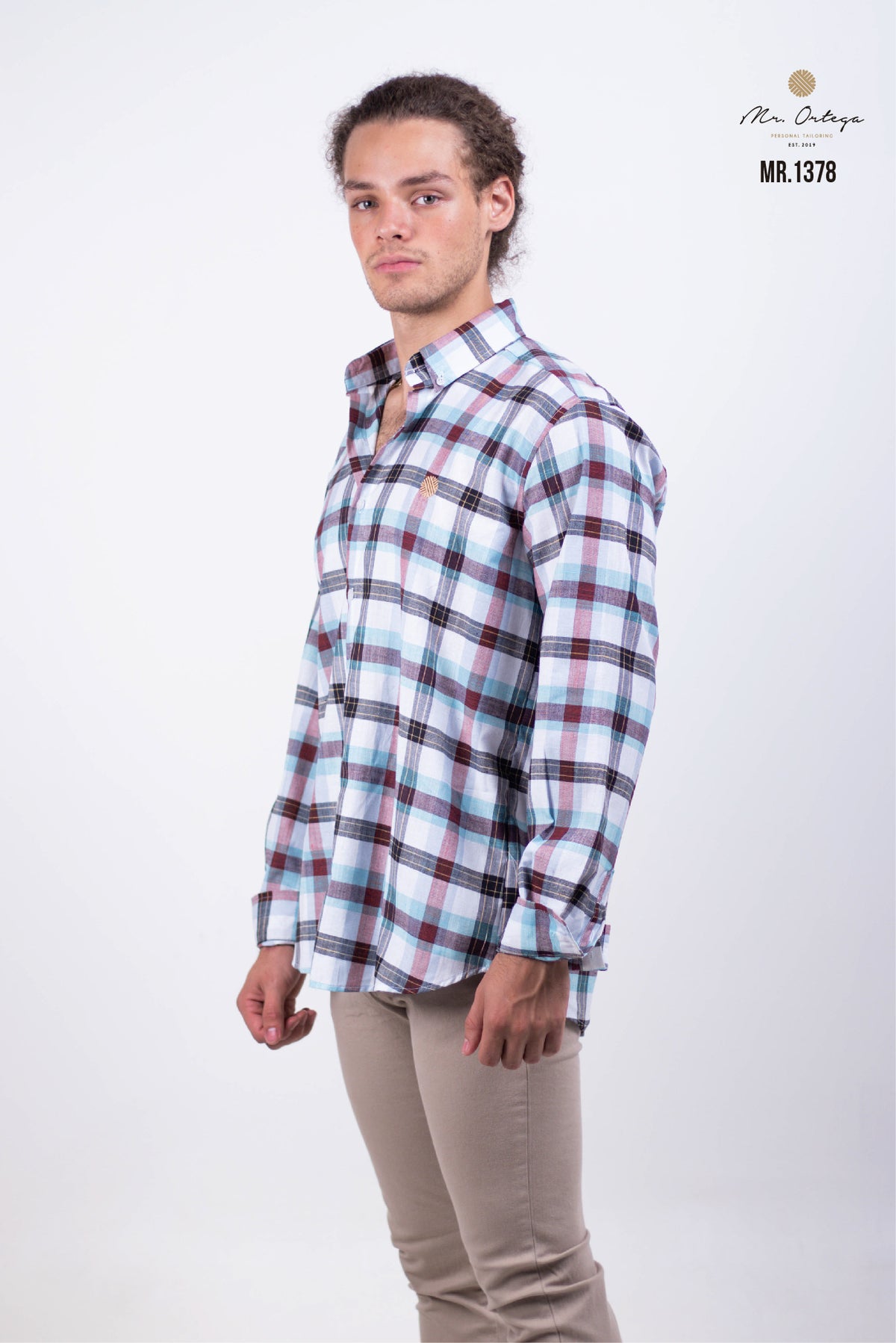 CAMISA CUADROS BLANCO, ROJO, AZUL, TINTO MANGA LARGA