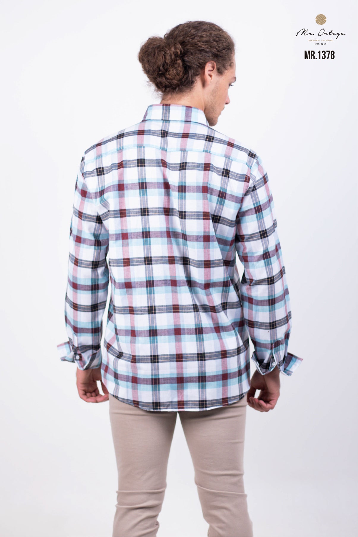 CAMISA CUADROS BLANCO, ROJO, AZUL, TINTO MANGA LARGA