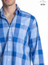 CAMISA CUADROS AZUL REY Y AZUL CLARO