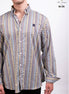 CAMISA CUADROS PEQUEÑOS CAFÉ / AMARILLO / AZUL
